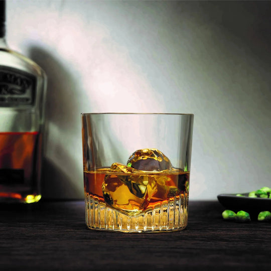 Caldera Set of 4 Whisky Glasses 11 oz - Fluid And Fire
