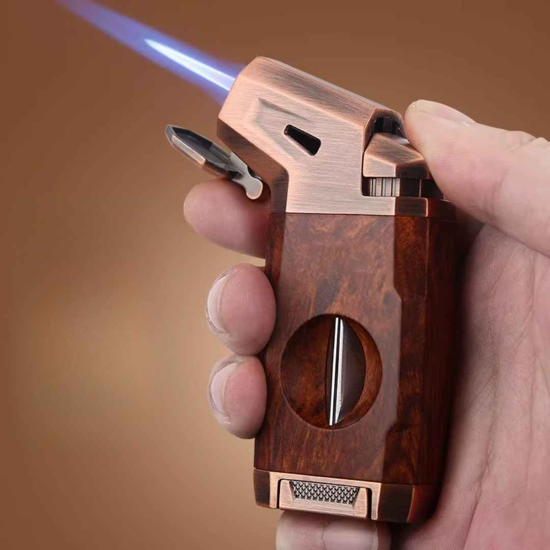 The Maverick: 2-in-1 V-Cutter & Torch Lighter - Fluid And Fire