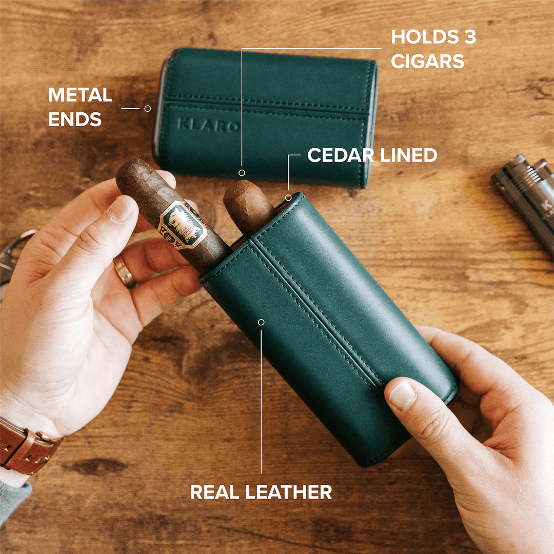 The Premium 3 Cigar Travel Case