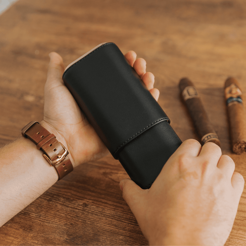 The Premium 3 Cigar Travel Case