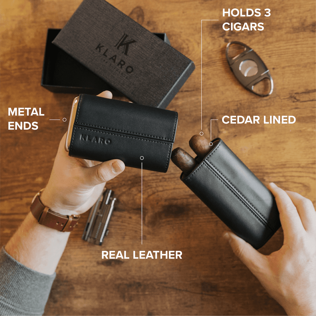The Premium 3 Cigar Travel Case