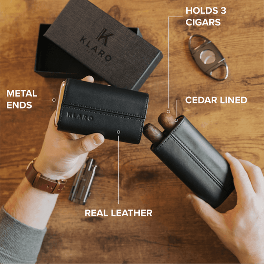 The Premium 3 Cigar Travel Case