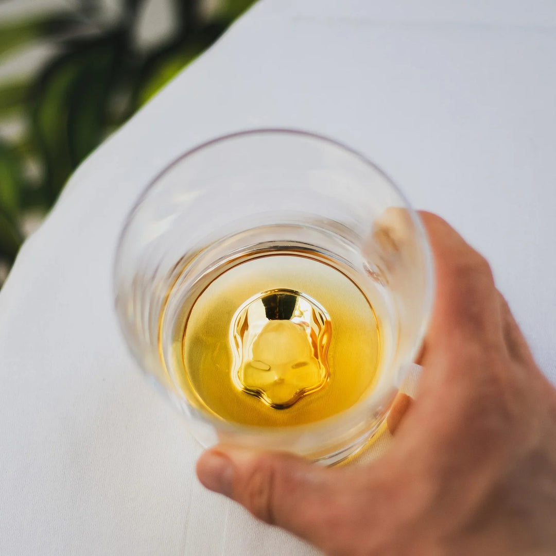 Memento Mori Set of 2 Whiskey Glasses - Fluid And Fire