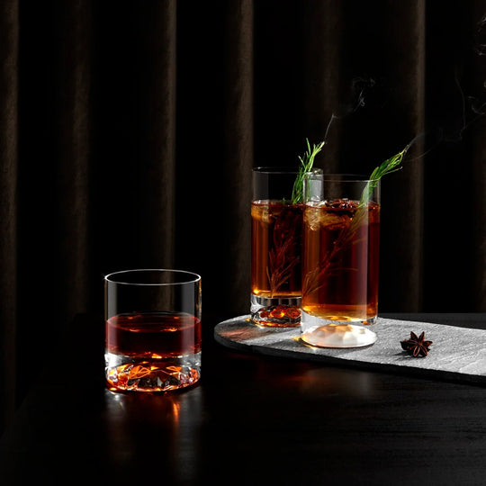 Club Set of 4 Whisky Glasses - Fluid And Fire