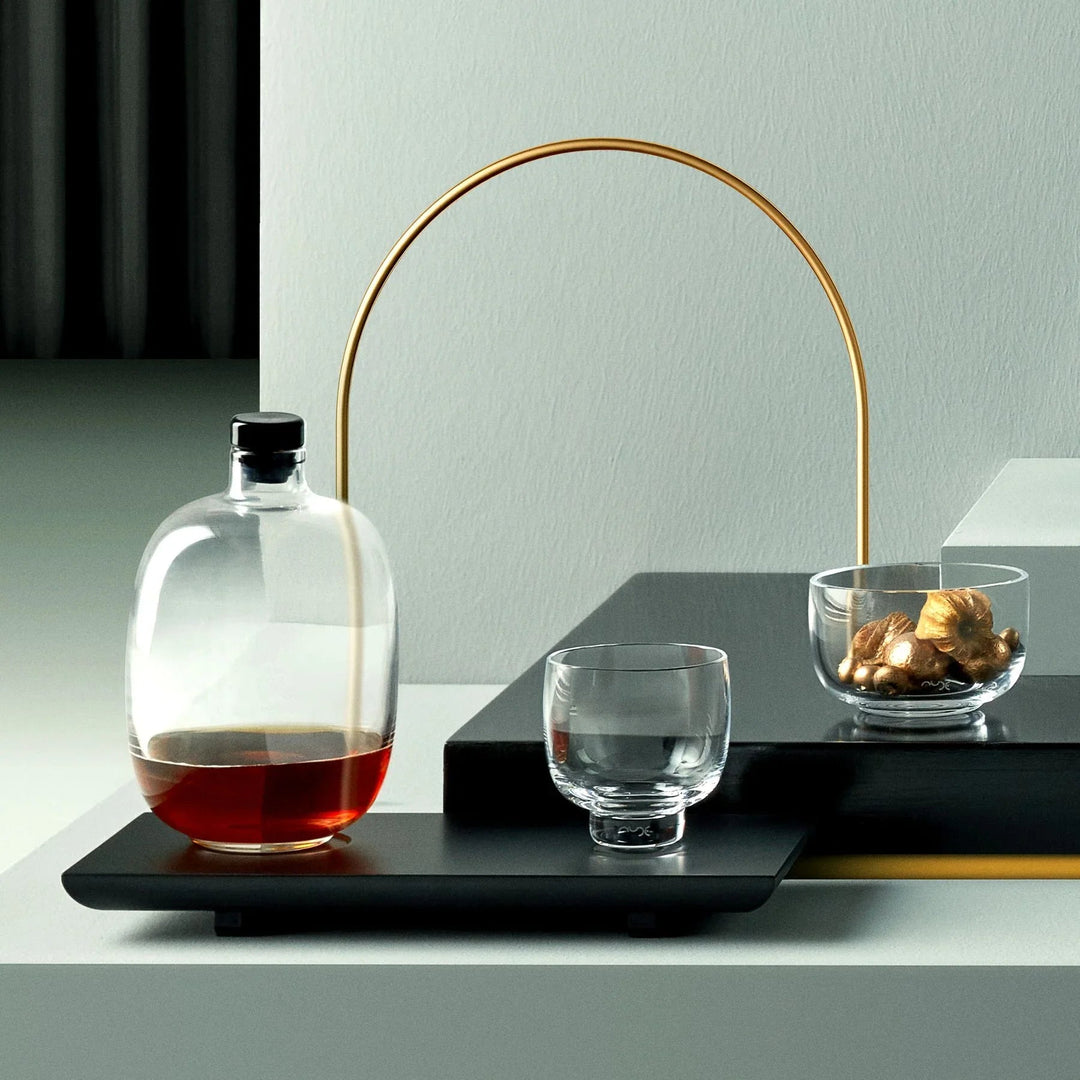 Malt Whiskey Bottle with Wooden Tray - Fluid And Fire