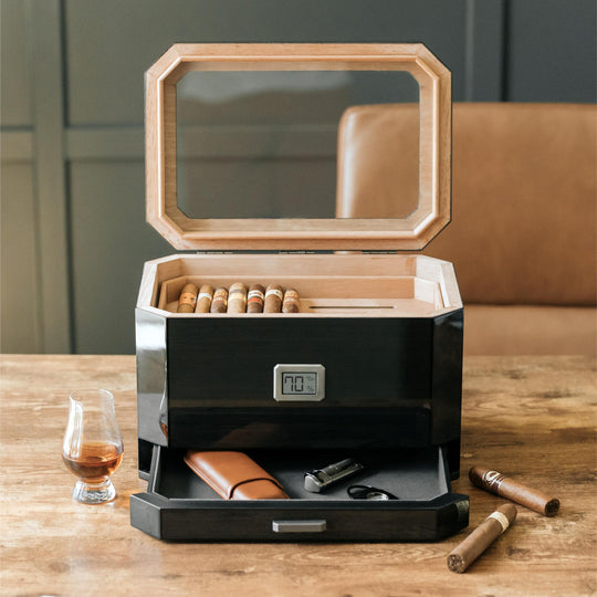 The Octodor Glass Top Humidor