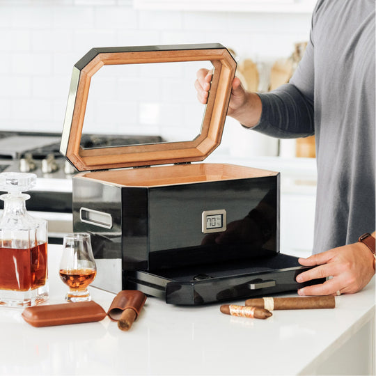 The Octodor Glass Top Humidor