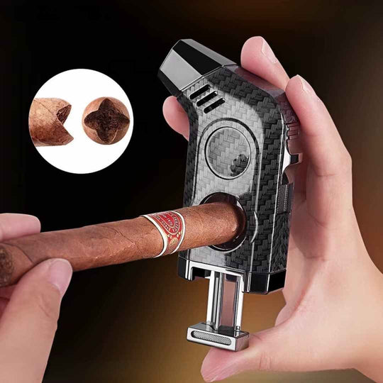 The Pathfinder: 3-in-1 Cigar Lighter - Fluid And Fire
