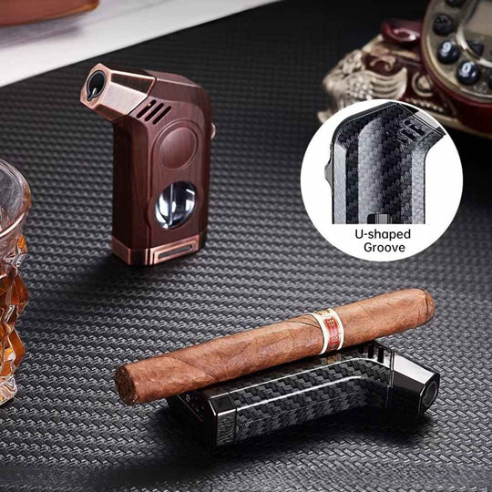 The Pathfinder: 3-in-1 Cigar Lighter - Fluid And Fire