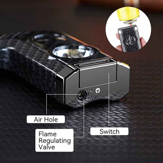 The Pathfinder: 3-in-1 Cigar Lighter - Fluid And Fire