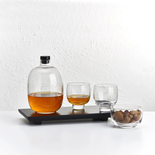 Malt Gift set with wooden tray - Fluid And Fire