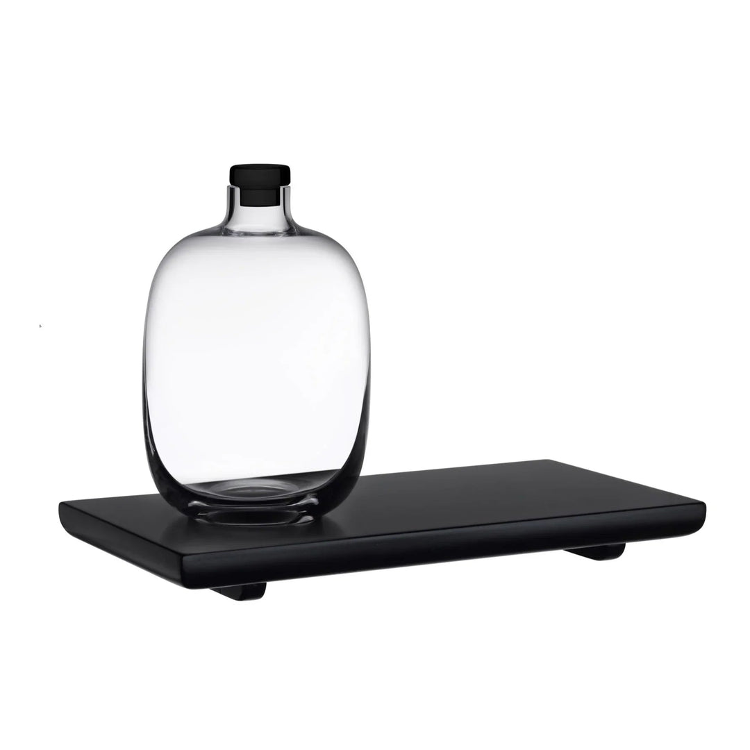 Malt Whiskey Bottle with Wooden Tray - Fluid And Fire
