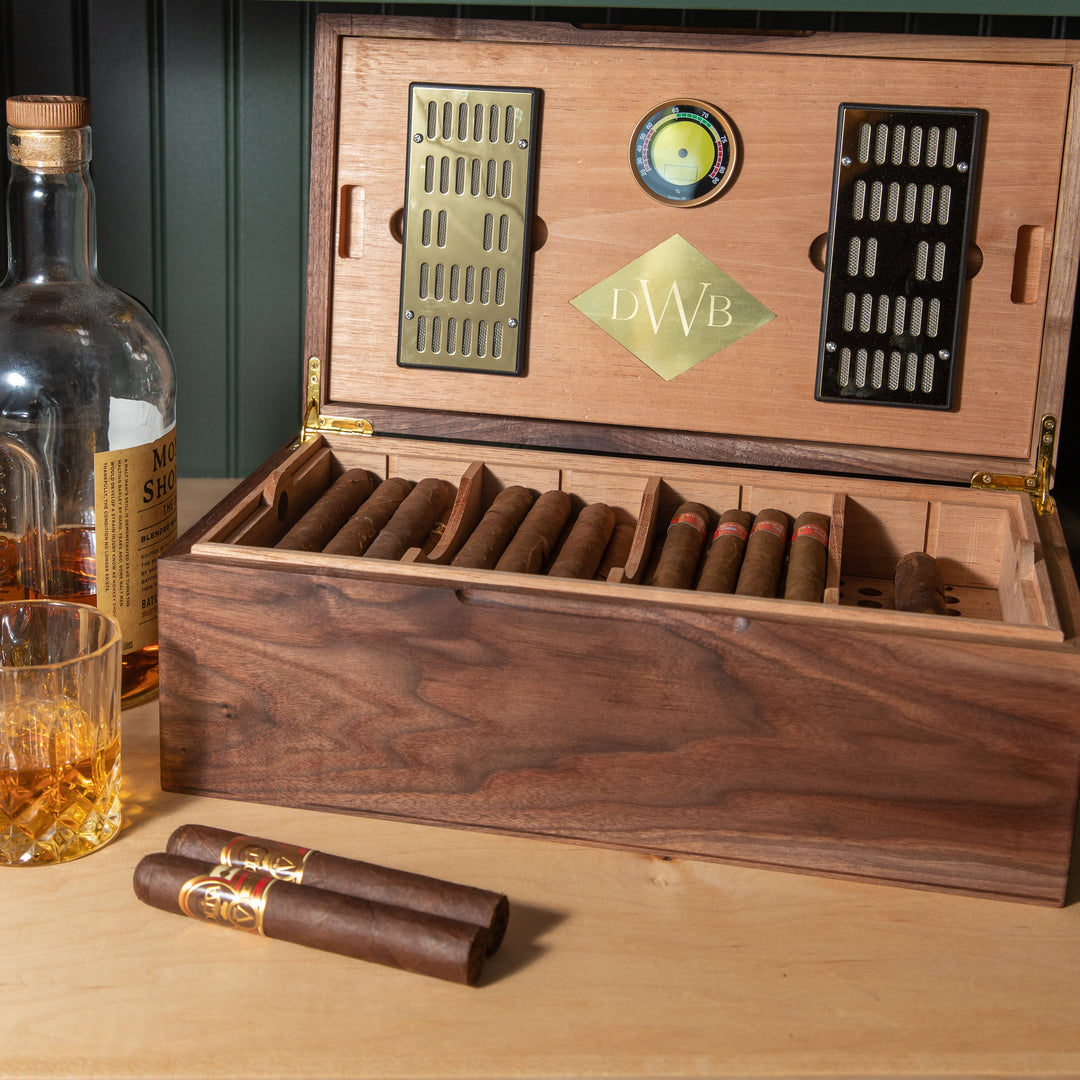 The Black Walnut with Spanish Cedar Lining - 80 Capacity