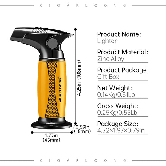 Aetheris Torch – Dual-Protected Windproof Lighter with Direct Punch