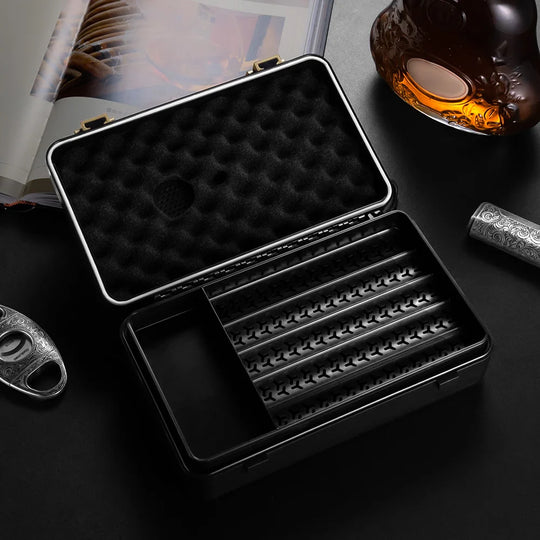The Sentinel Portable Travel Humidor (10-Cigar Capacity)
