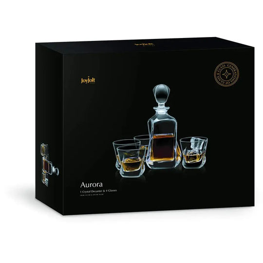 The Aurora Decanter Set of 5 — Where Fluid Design Meets Fire