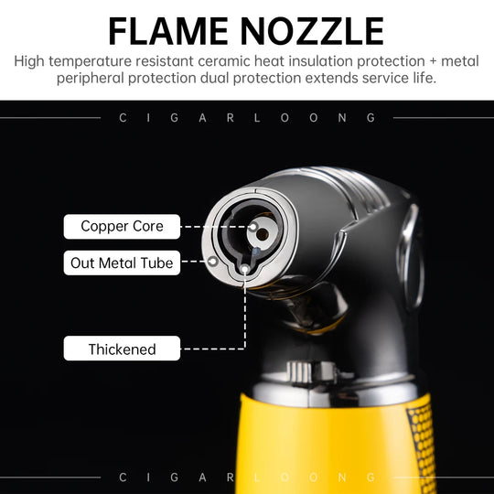 Aetheris Torch – Dual-Protected Windproof Lighter with Direct Punch