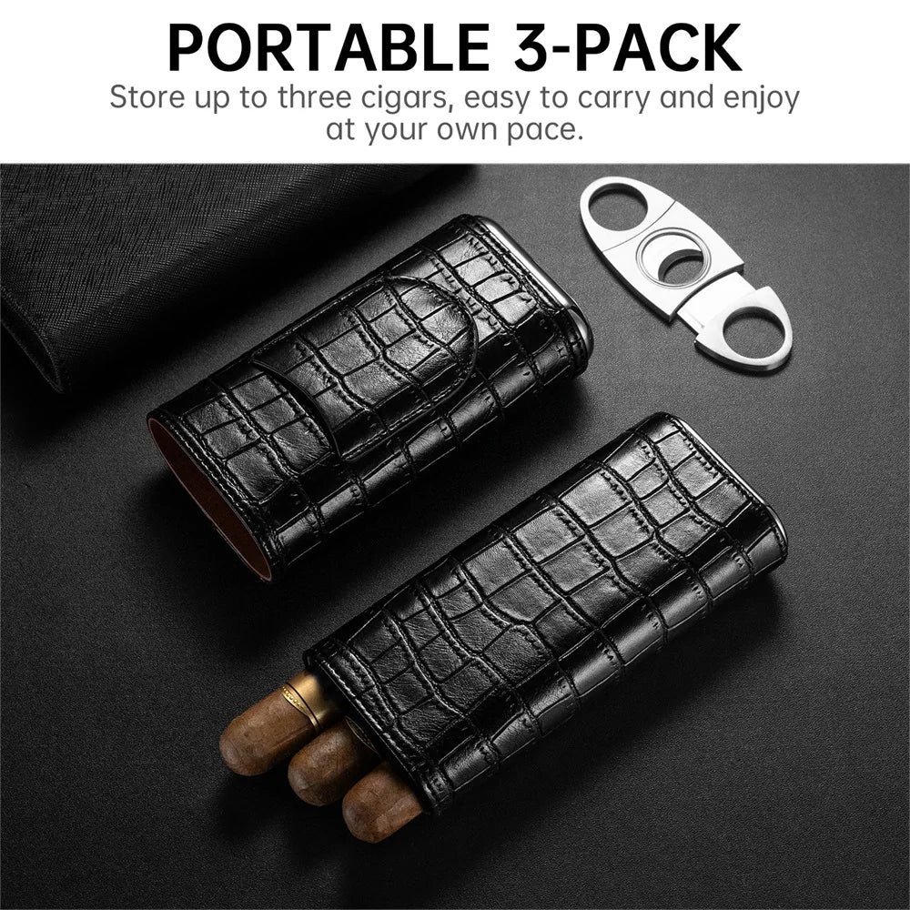 The Companion 3-Cigar Travel Case
