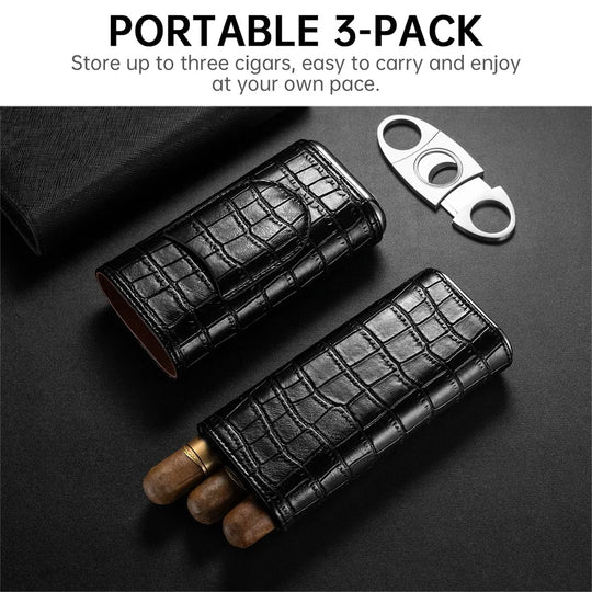 The Companion 3-Cigar Travel Case