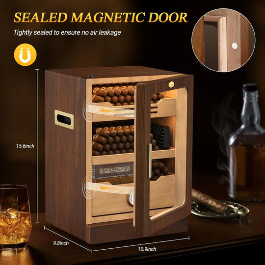 The Pavilion LED Humidor Cabinet (100-150 Cigar Capacity)