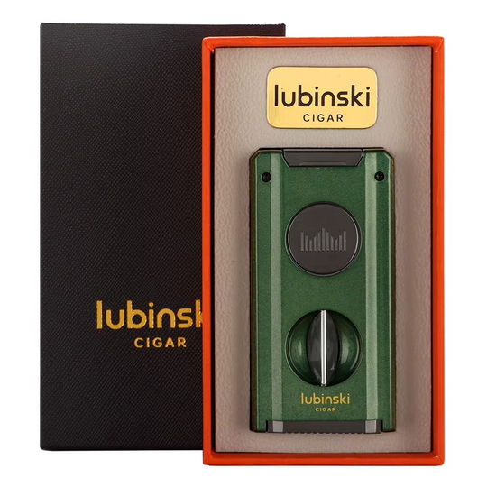 Dual Torch Lighter Set with V-Cutter & Punch