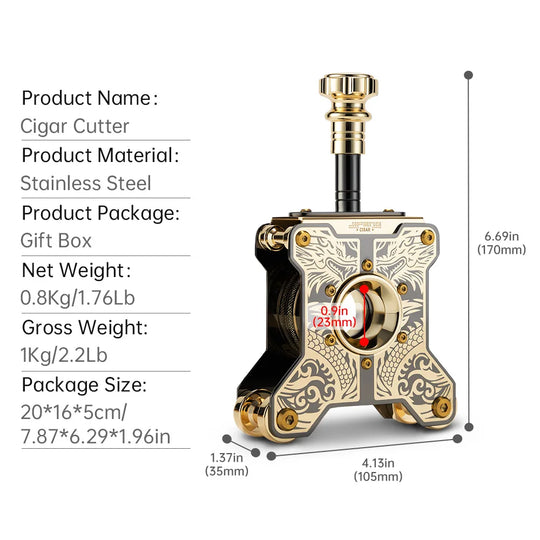 Aurelius Hollow-Cut – Stainless Steel Desktop Cutter