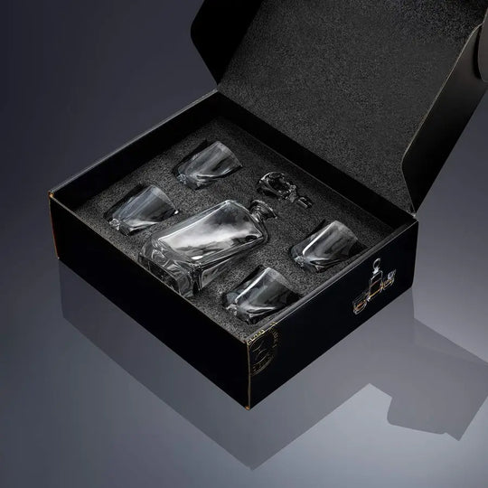 The Aurora Decanter Set of 5 — Where Fluid Design Meets Fire