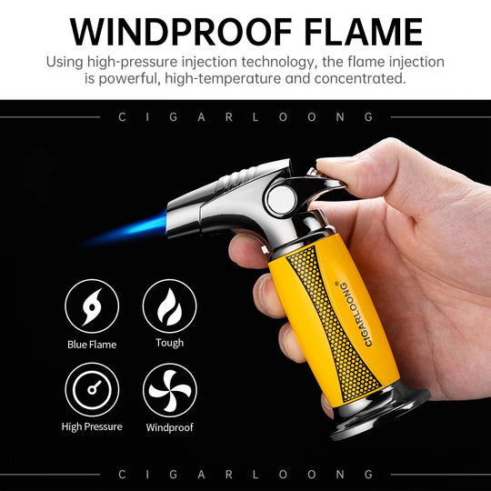 Aetheris Torch – Dual-Protected Windproof Lighter with Direct Punch