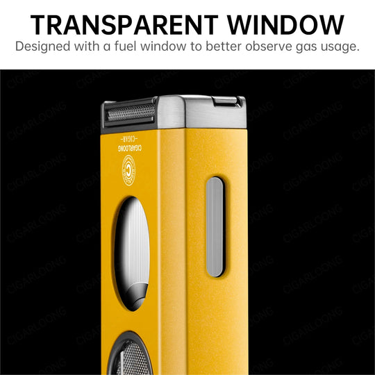 Valor 3-in-1 Torch Lighter – Triple Flame with Integrated V-Cutter & Holder