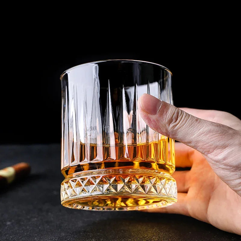 The Apex Dual-Cut Crystal Tumbler Set — A Symphony of Texture