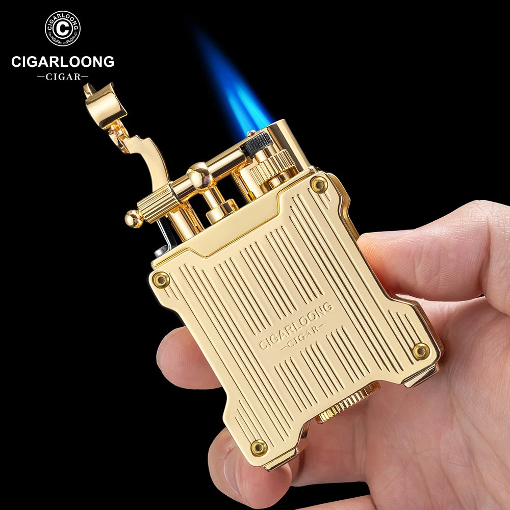 Lucent Fire – Dual Flame Lighter with Visible Fuel Window