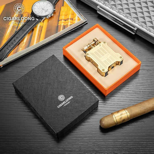 Lucent Fire – Dual Flame Lighter with Visible Fuel Window