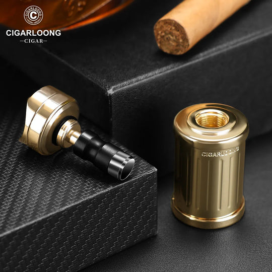 Aetherion Flame – Windproof Lighter with Integrated Holder & Punch