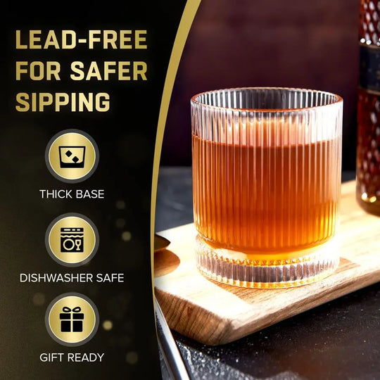 The Column Ribbed Tumbler Set of 12 — A Foundation of Texture and Light