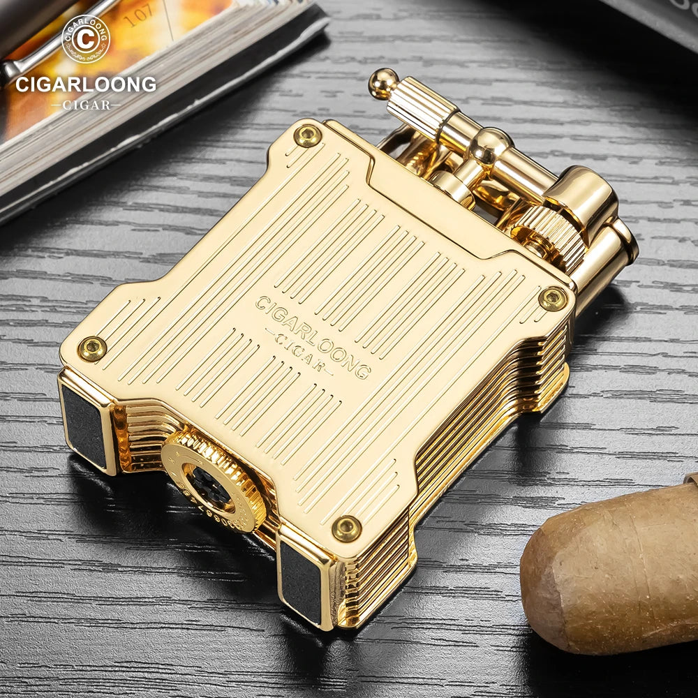 Lucent Fire – Dual Flame Lighter with Visible Fuel Window