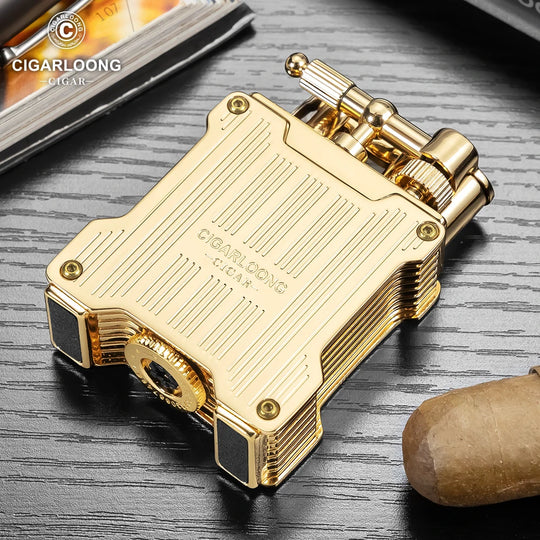 Lucent Fire – Dual Flame Lighter with Visible Fuel Window