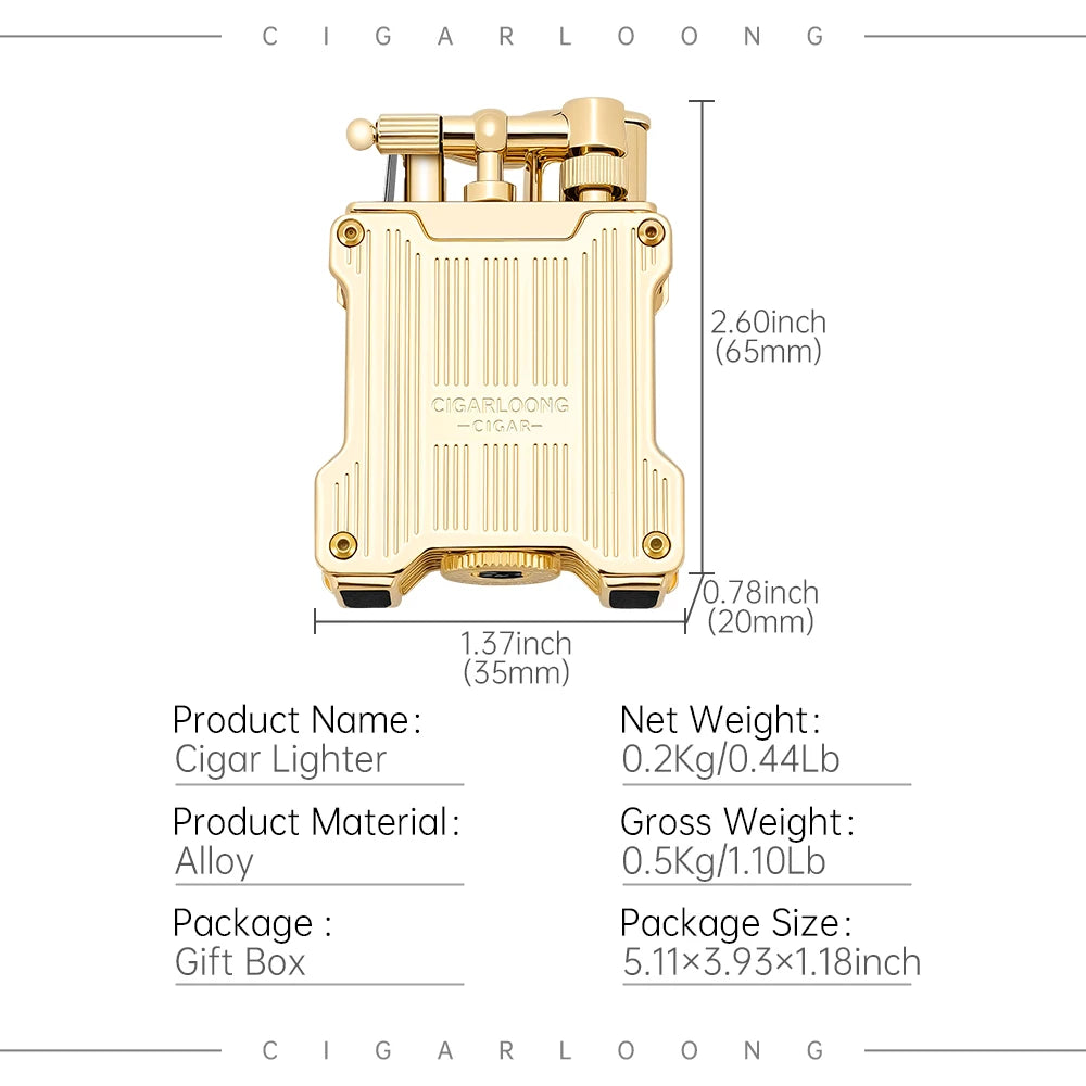 Lucent Fire – Dual Flame Lighter with Visible Fuel Window