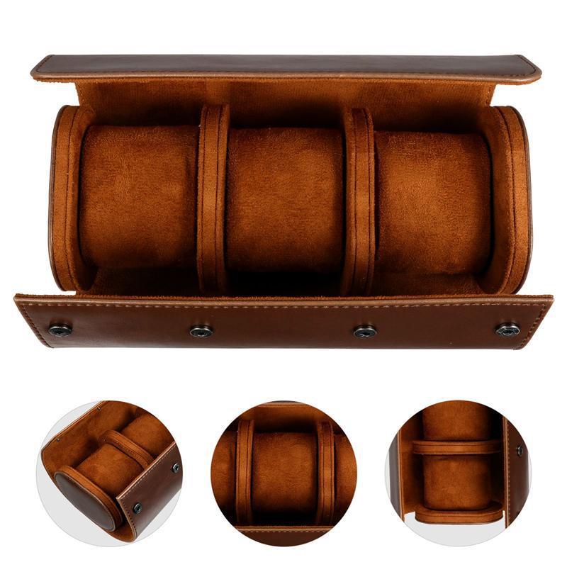 Luxurious Watch Travel Case | Vintage Leather Watch Case | Your Watches Always Protected - Fluid And Fire