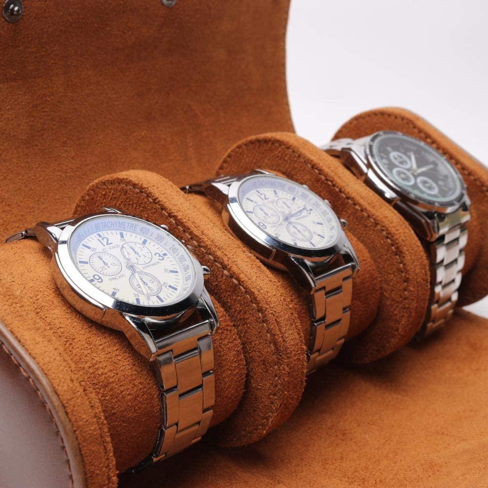 Luxurious Watch Travel Case | Vintage Leather Watch Case | Your Watches Always Protected - Fluid And Fire