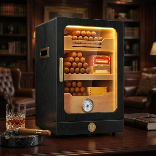 The Athenaeum Desktop Cigar Humidor Cabinet