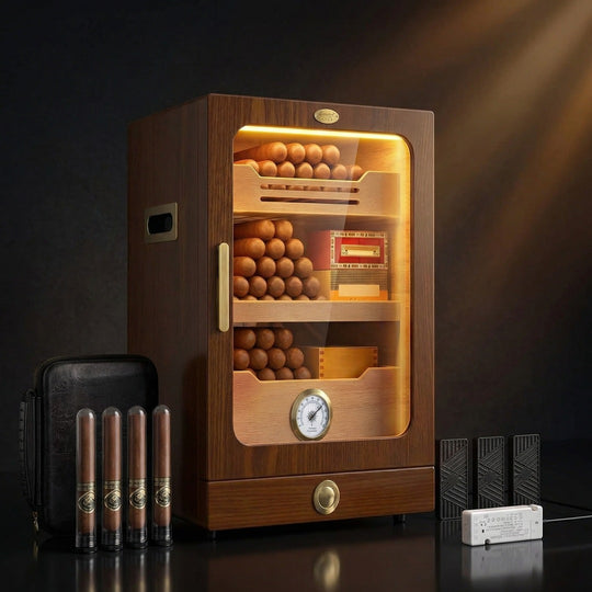 The Athenaeum Desktop Cigar Humidor Cabinet