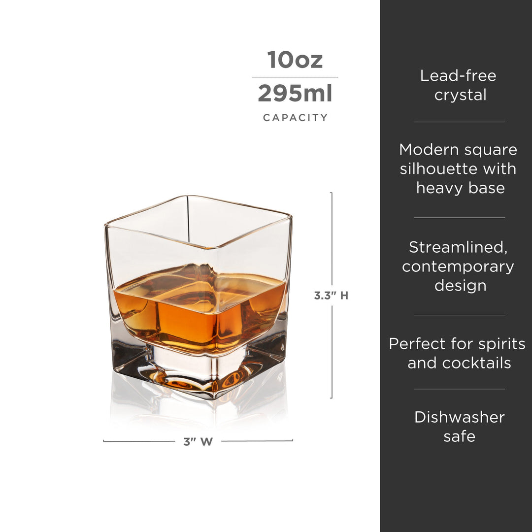 Braque Crystal Rocks Glasses - Fluid And Fire