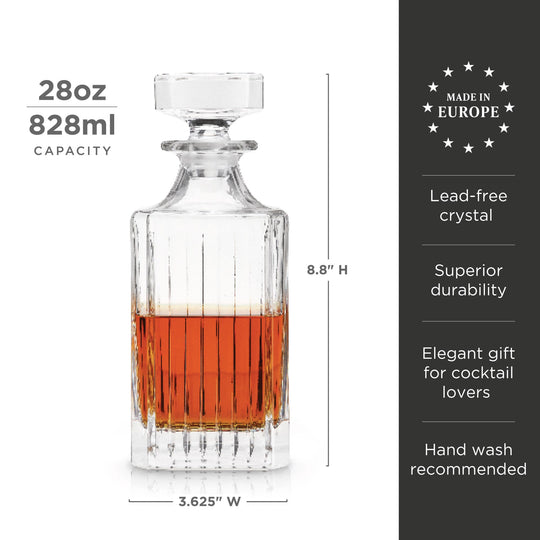Reserve Milo Crystal Liquor Decanter - Fluid And Fire