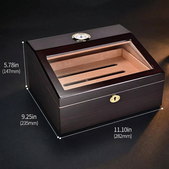 The Conservatory: Glass-Top Cedar Humidor