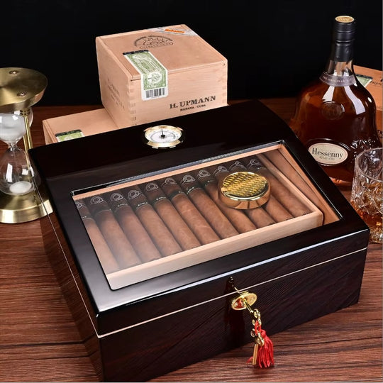 The Conservatory: Glass-Top Cedar Humidor
