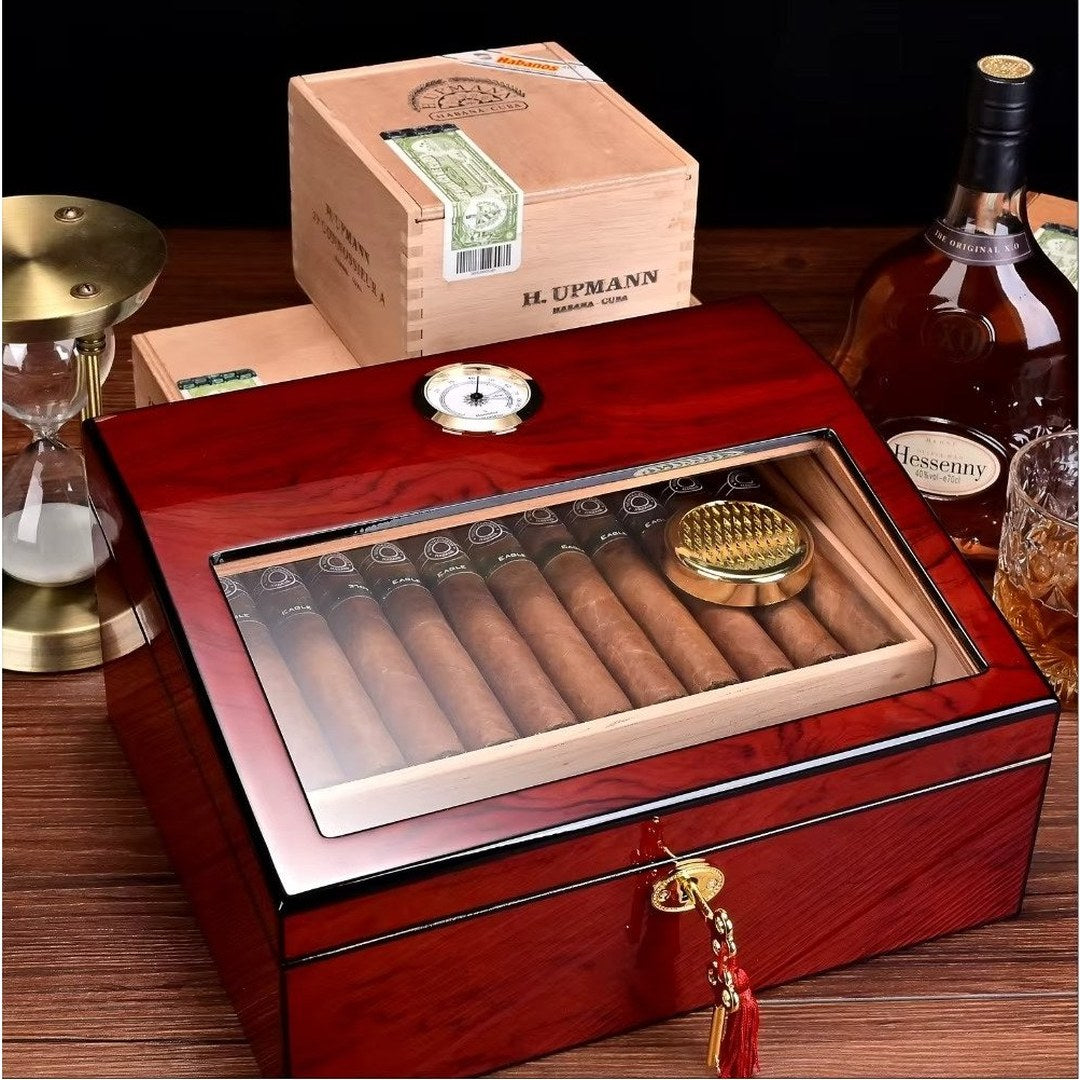 The Conservatory: Glass-Top Cedar Humidor