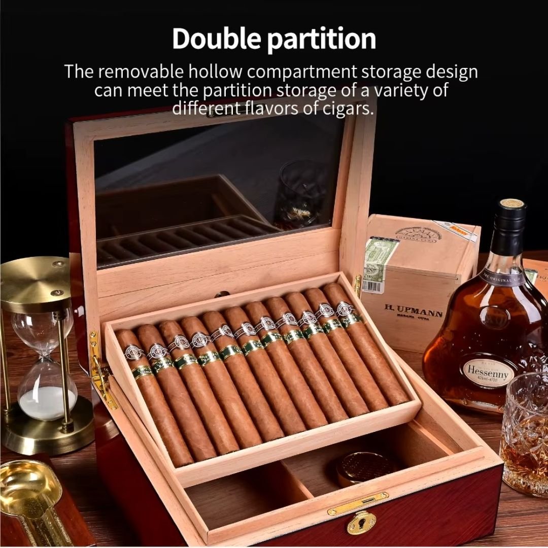 The Conservatory: Glass-Top Cedar Humidor