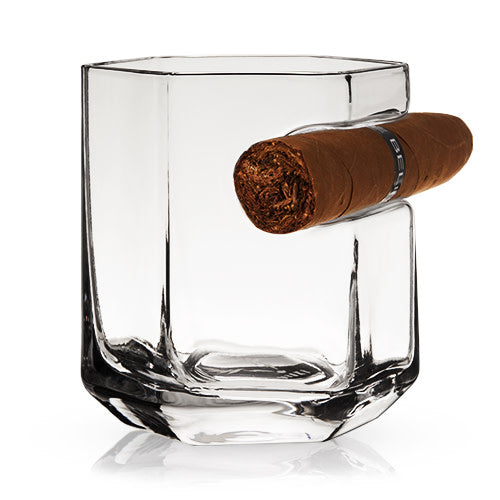 The Hexagon - Crystal Cigar Glass - Fluid And Fire