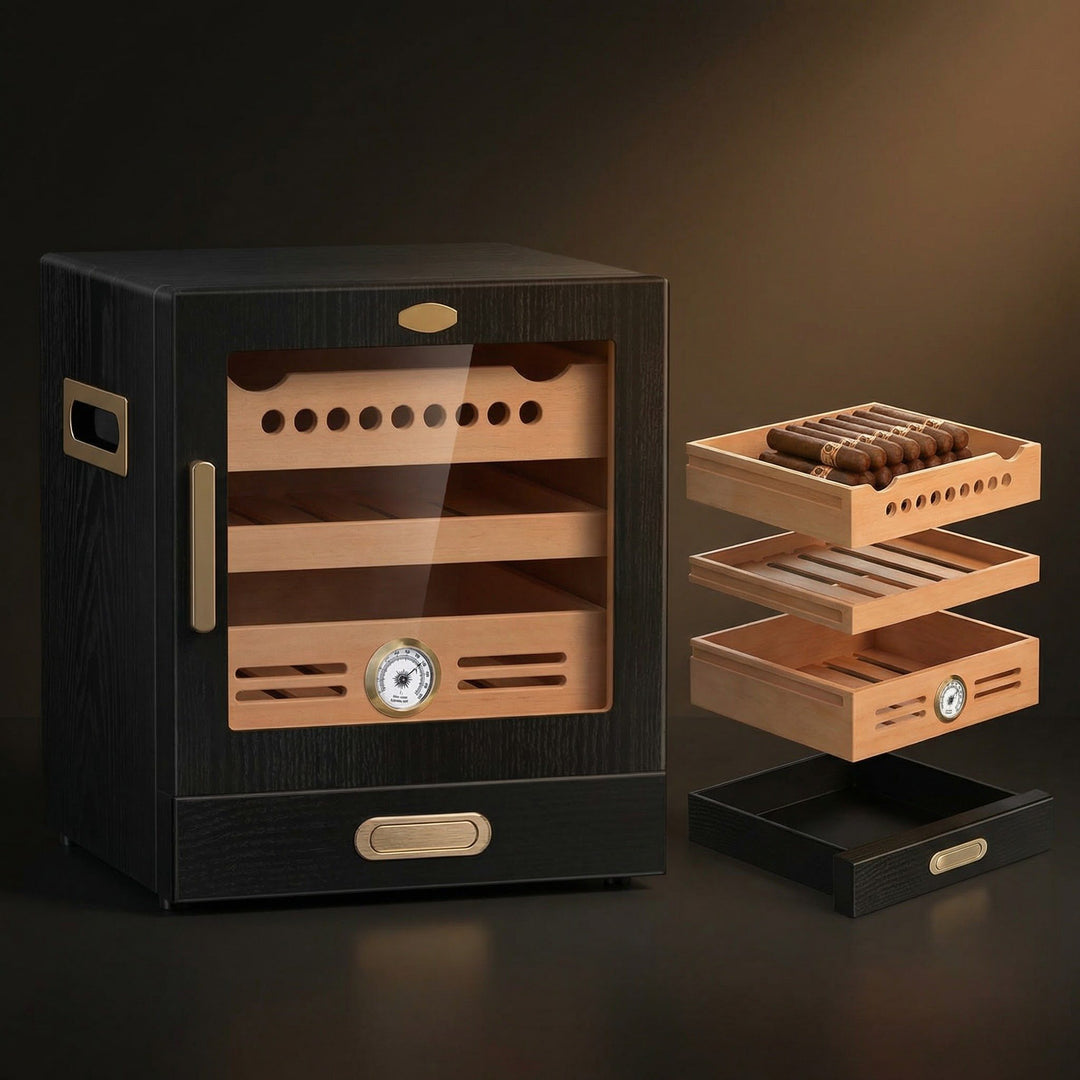 The Chamberlain Humidor Cabinet (80-100 Cigar Capacity) - Fluid And Fire
