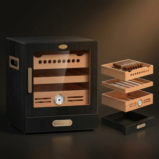 The Chamberlain Humidor Cabinet (80-100 Cigar Capacity) - Fluid And Fire